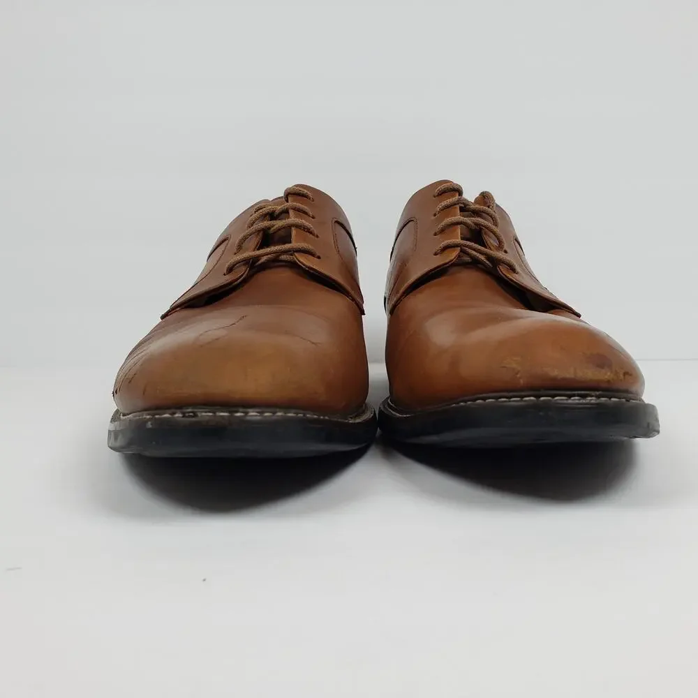 Cole Haan Warren Mens Size 12 Brown Leather Dress Cap Toe Oxford Shoes C20153